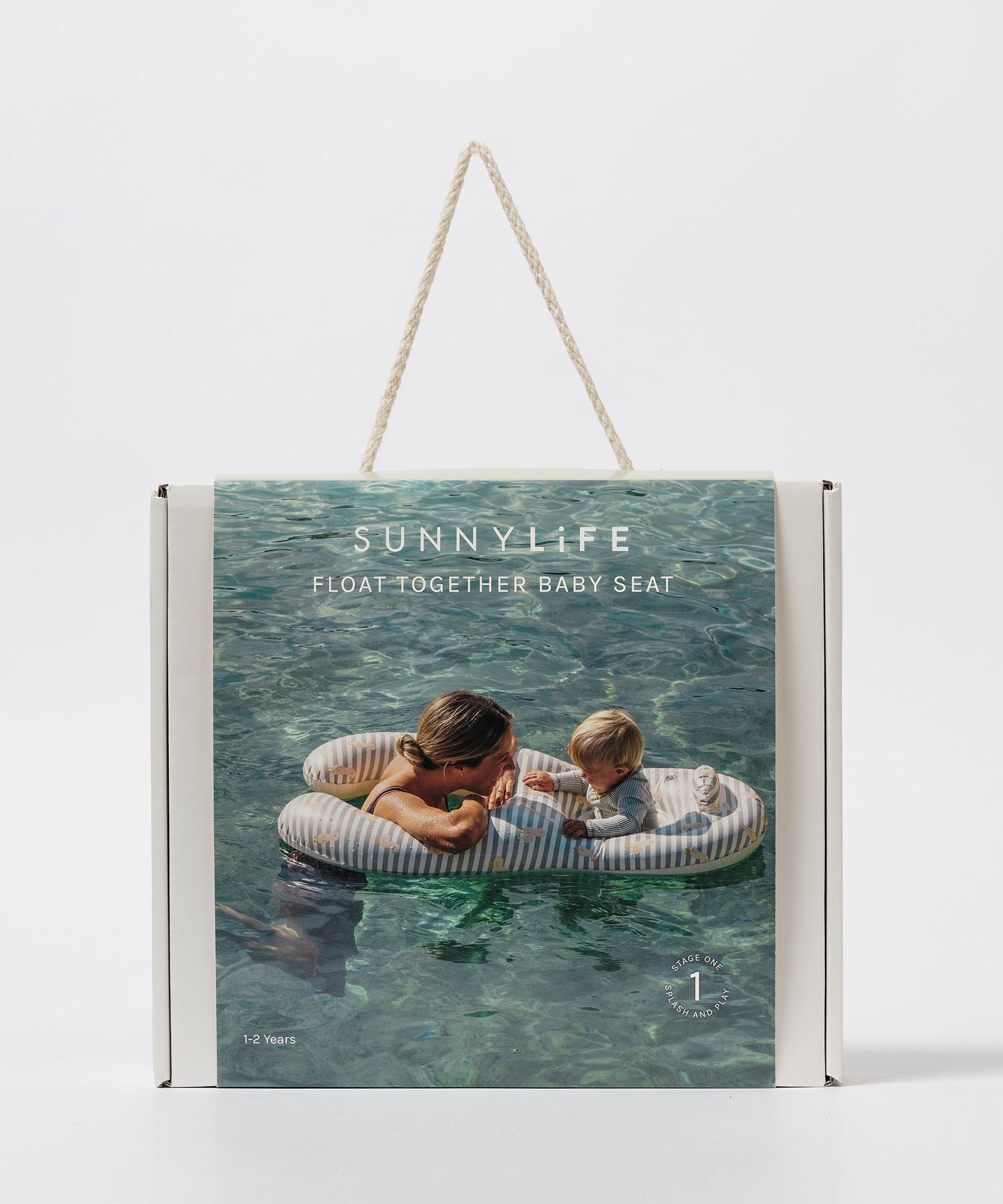 Sunnylife - كرسي سباحة قابل للنفخ للأطفال بطراز Duck Sage