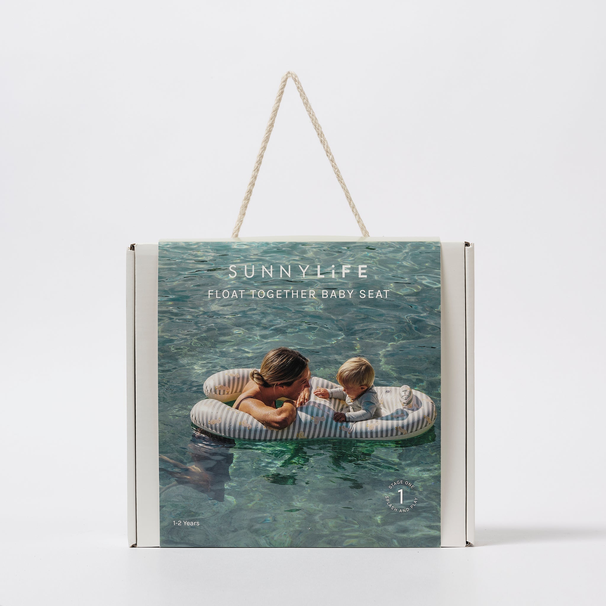 Sunnylife - كرسي سباحة قابل للنفخ للأطفال بطراز Duck Sage