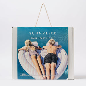 Sunnylife - Stole My Heart İkili Şişme Havuz ve Deniz Yatağı