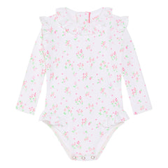 Lison Paris - Suzanna Surfer Fleuri Tek Parça Mayo | Beyaz