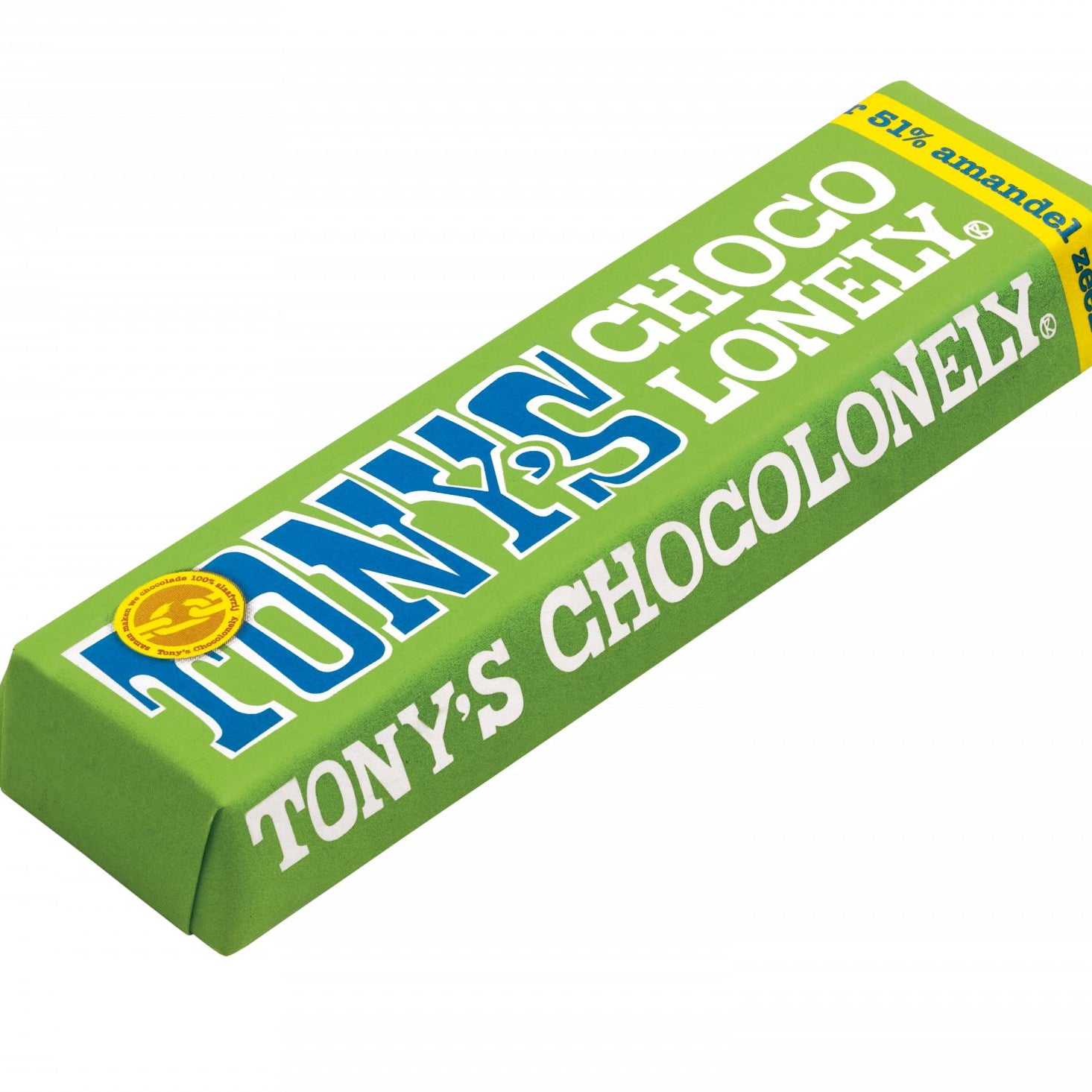Tonys Chocolonely - Sütlü Bademli Çikolata Barı 47G-Dinossi