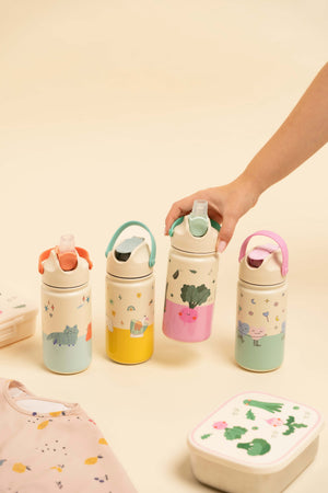 The Cotton Cloud - Cherry Pop 420ML Paslanmaz Çelik Gizli Pipetli Matara