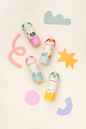 The Cotton Cloud - Cherry Pop 420ML Paslanmaz Çelik Gizli Pipetli Matara