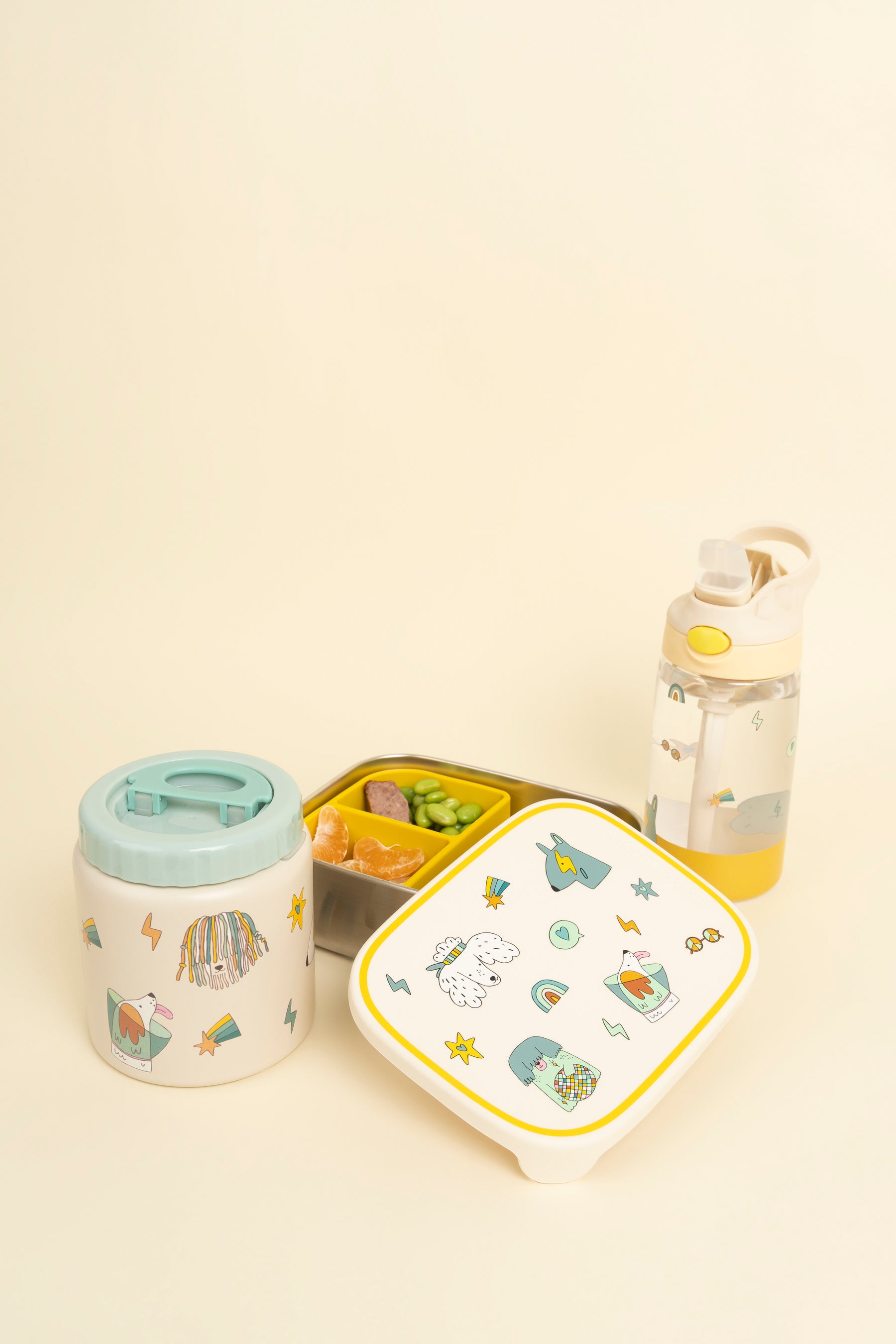 The Cotton Cloud - كلاب مرحة 480ML قارورة ماء Tritan بمصّاصة مخفية