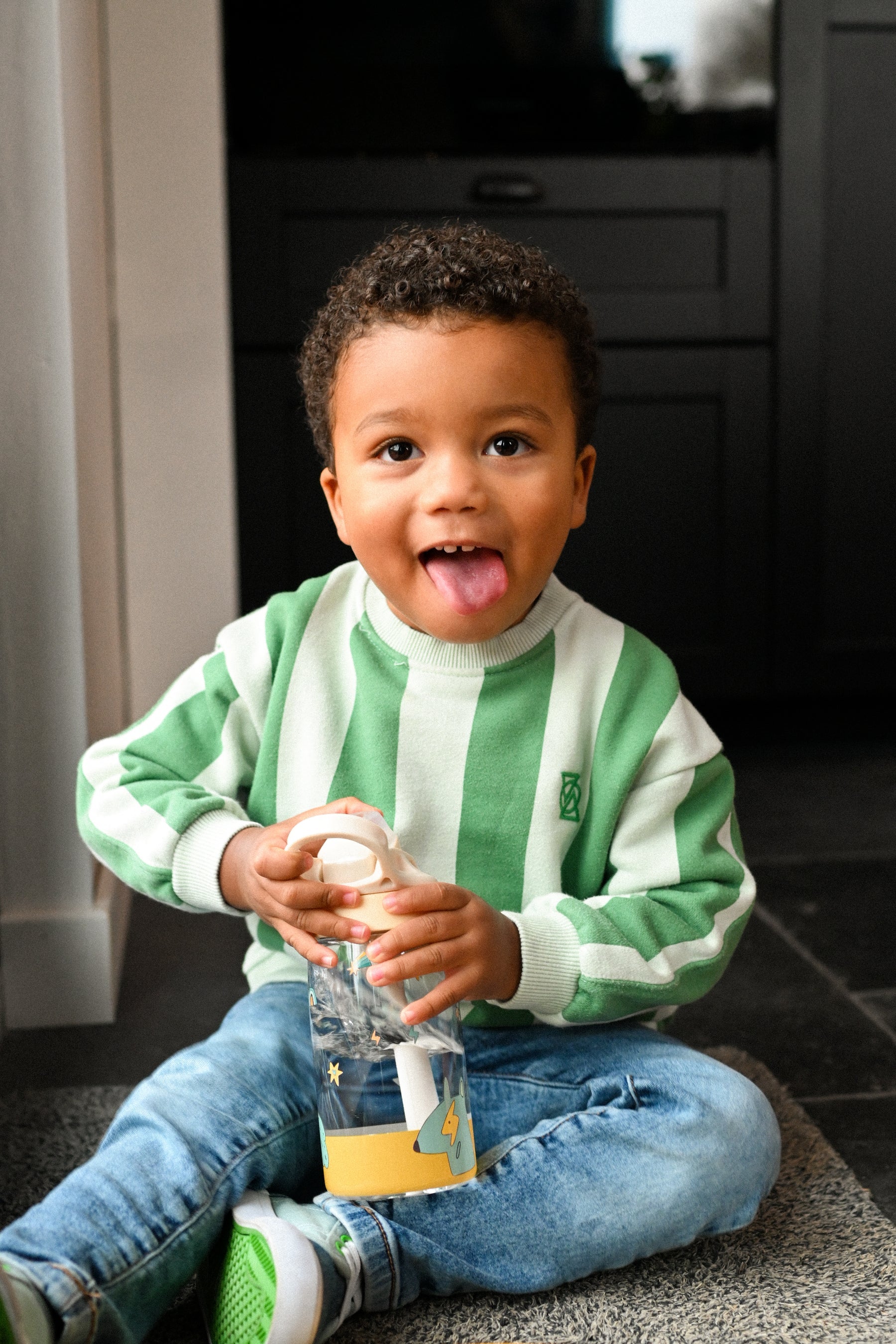 The Cotton Cloud - كلاب مرحة 480ML قارورة ماء Tritan بمصّاصة مخفية