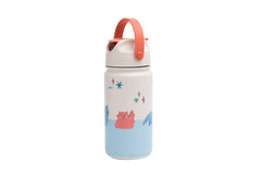 The Cotton Cloud - Meowful Cats 420ML Paslanmaz Çelik Gizli Pipetli Matara