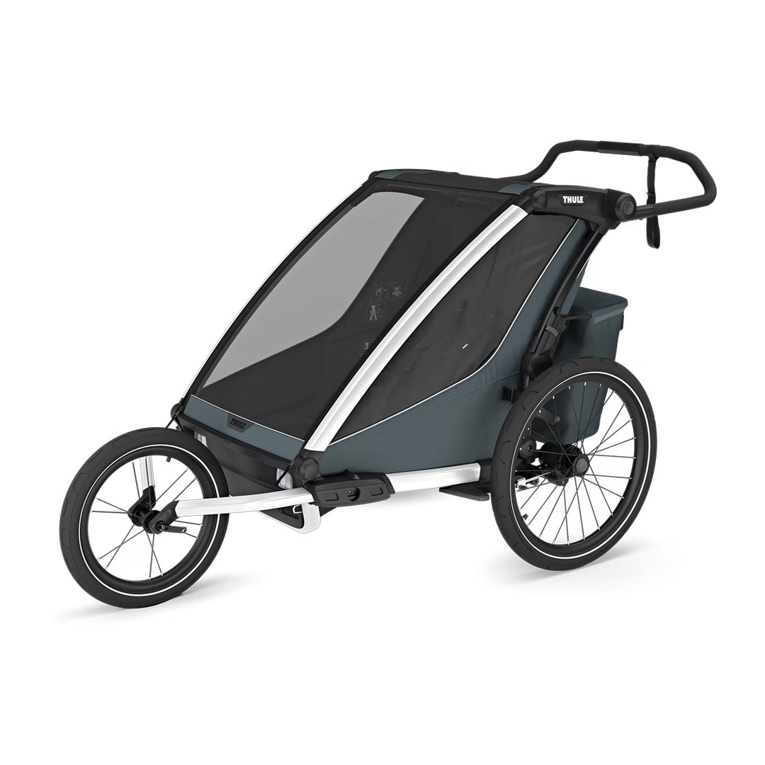 Thule Chariot Cross2 Double - Dark Slate-Strollers-Dark Slate-Double | Natural Baby Shower