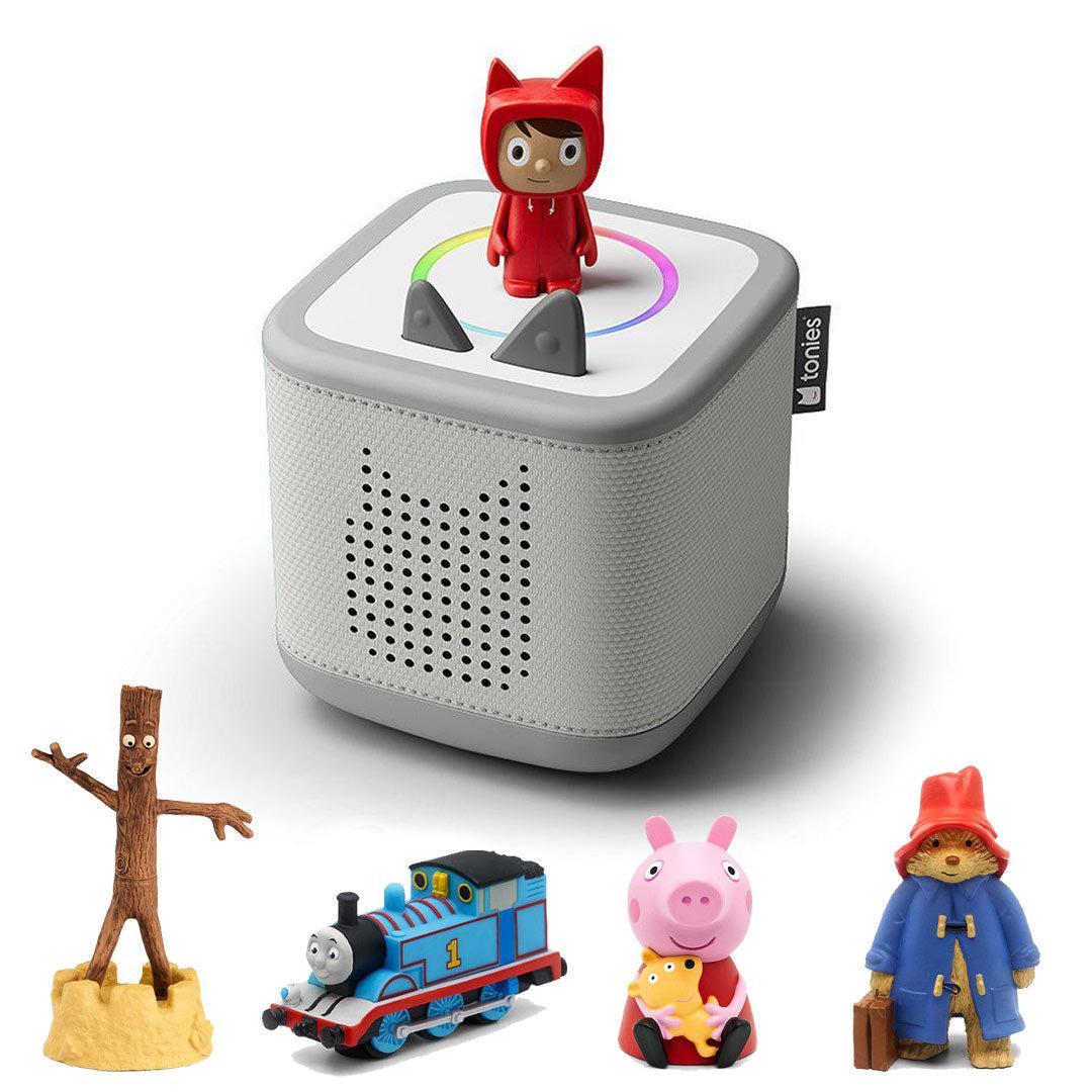 Tonies Toniebox 2 Bundle - Best Sellers (5pc)-Audio Players-Grey- | Natural Baby Shower