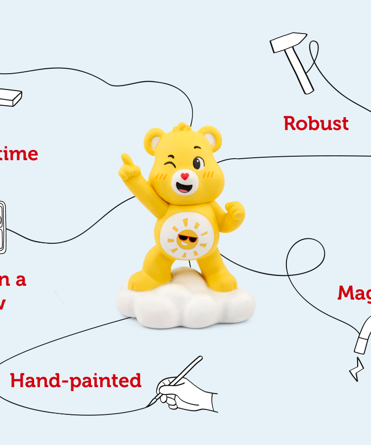 Tonies - دمى الدببة الطيبة مرحة مع صوت إنجليزي