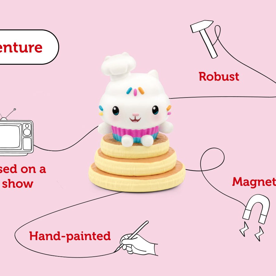 Tonies - دمية غابي بيت الدمى شخصية كاكي القط الناطقة بالإنجليزية