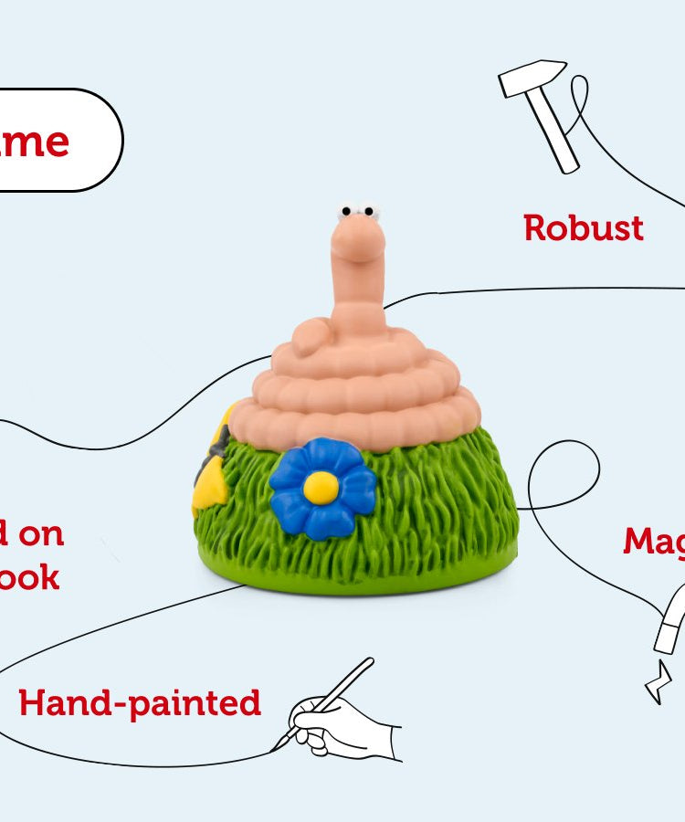 Tonies - جوليا دونالدسون دودة خارقة شخصية صوتية باللغة الإنجليزية