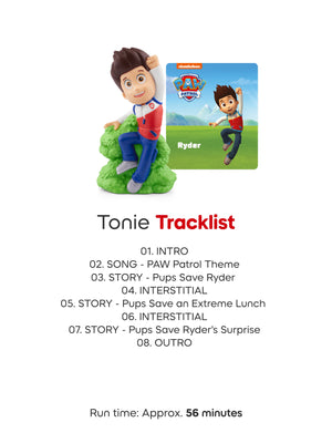 Tonies - PAW Patrol Ryder İngilizce Hikaye ve Şarkı Sesli Figürü