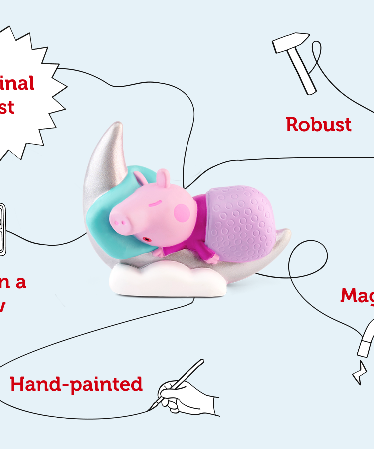 Tonies - قصص وقت نوم بيبا بيغ مع صوت باللغة الإنجليزية