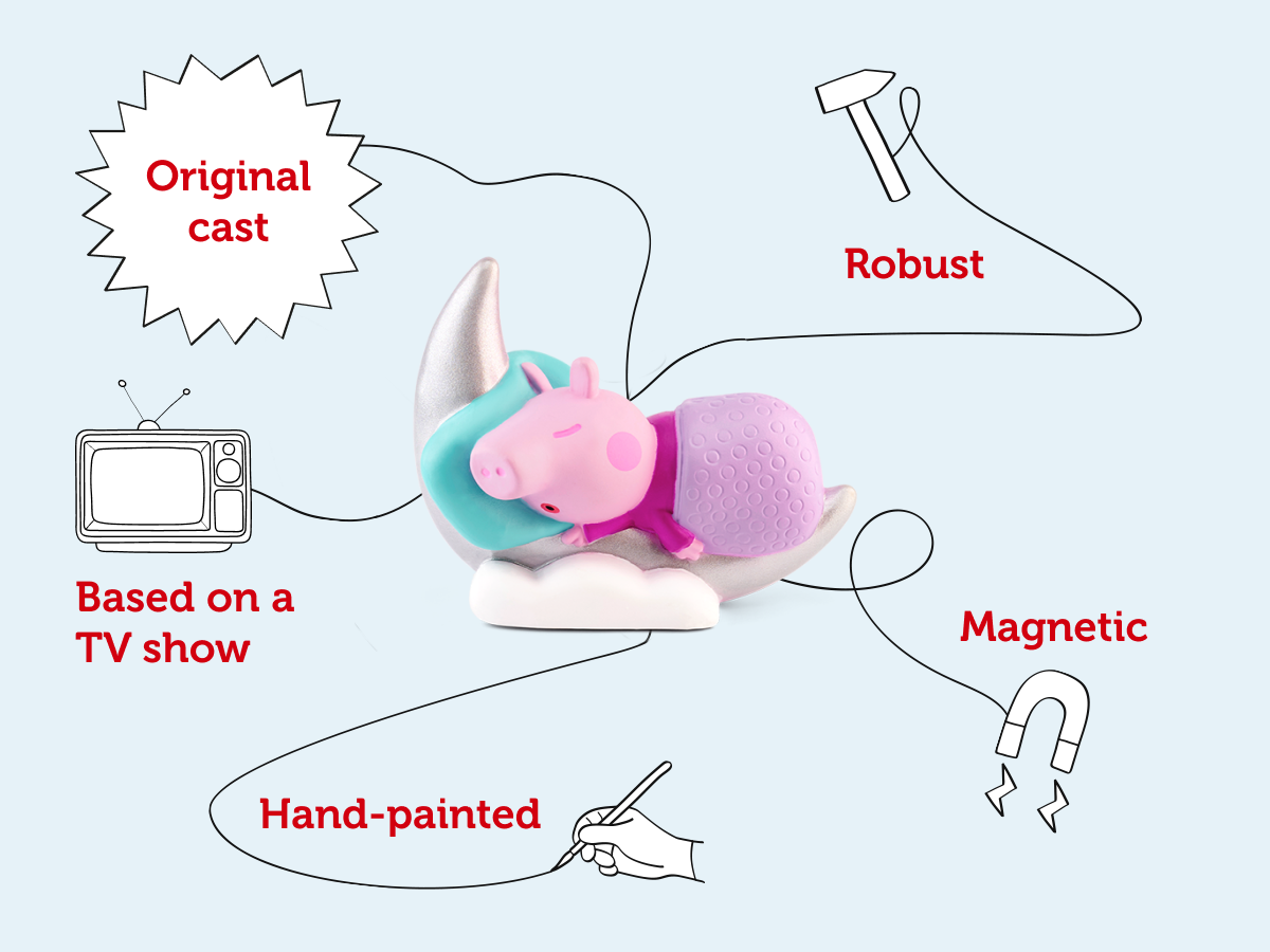 Tonies - قصص وقت نوم بيبا بيغ مع صوت باللغة الإنجليزية