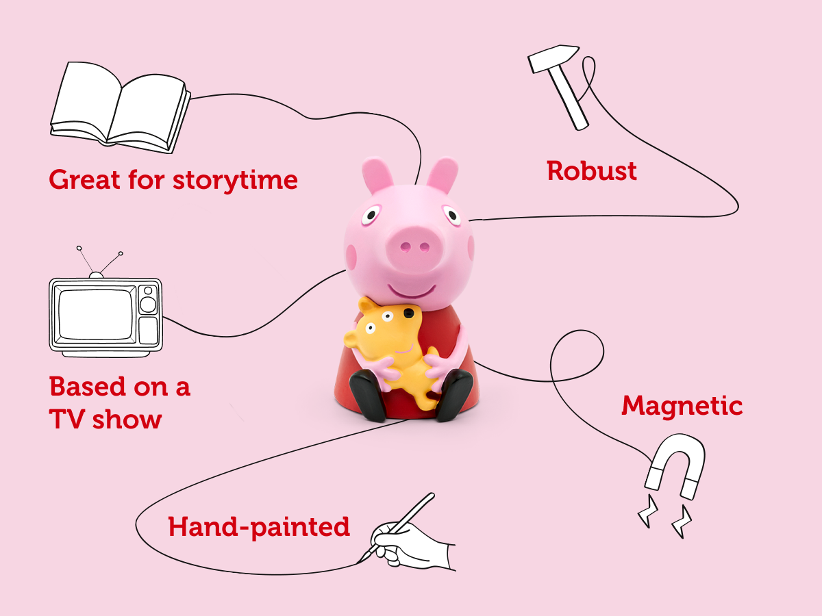 Tonies - شخصية بيبا بيغ الناطقة بالإنجليزية على الطريق