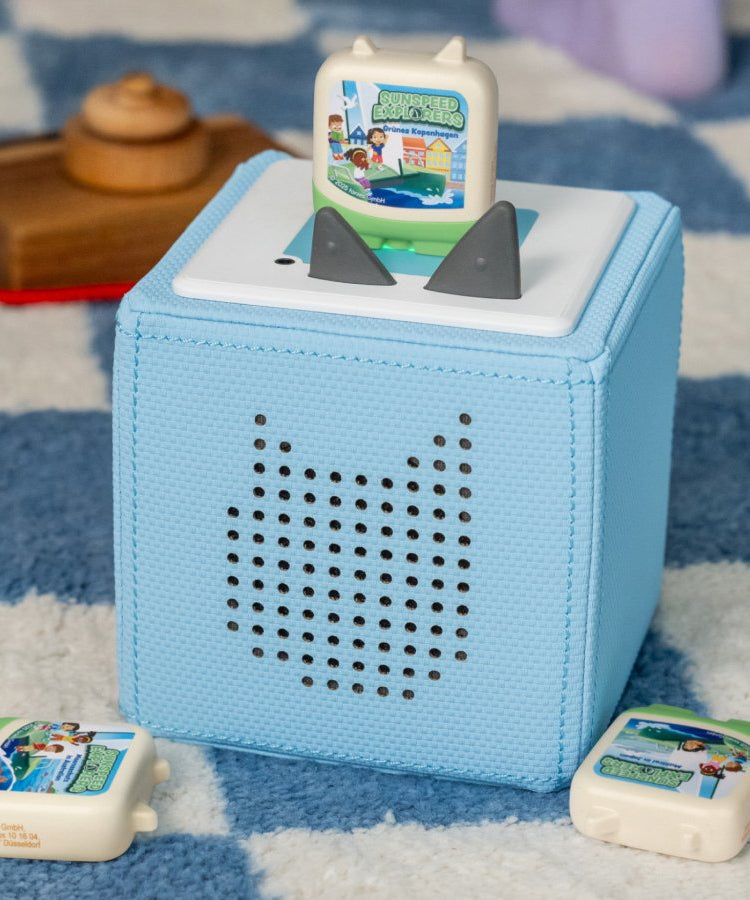 Tonies - مجموعة 4 قطع من مستكشفي Sunspeed مع شخصيات صوتية باللغة الإنجليزية