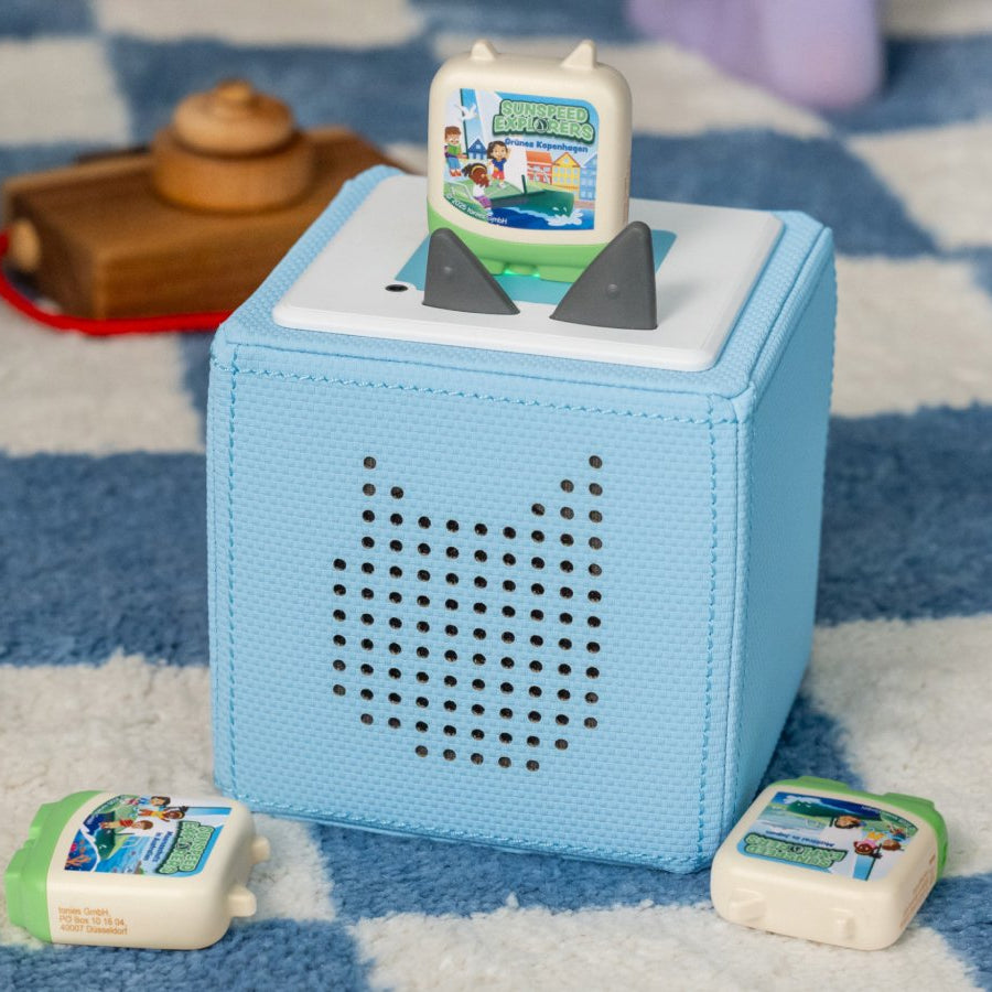 Tonies - مجموعة 4 قطع من مستكشفي Sunspeed مع شخصيات صوتية باللغة الإنجليزية