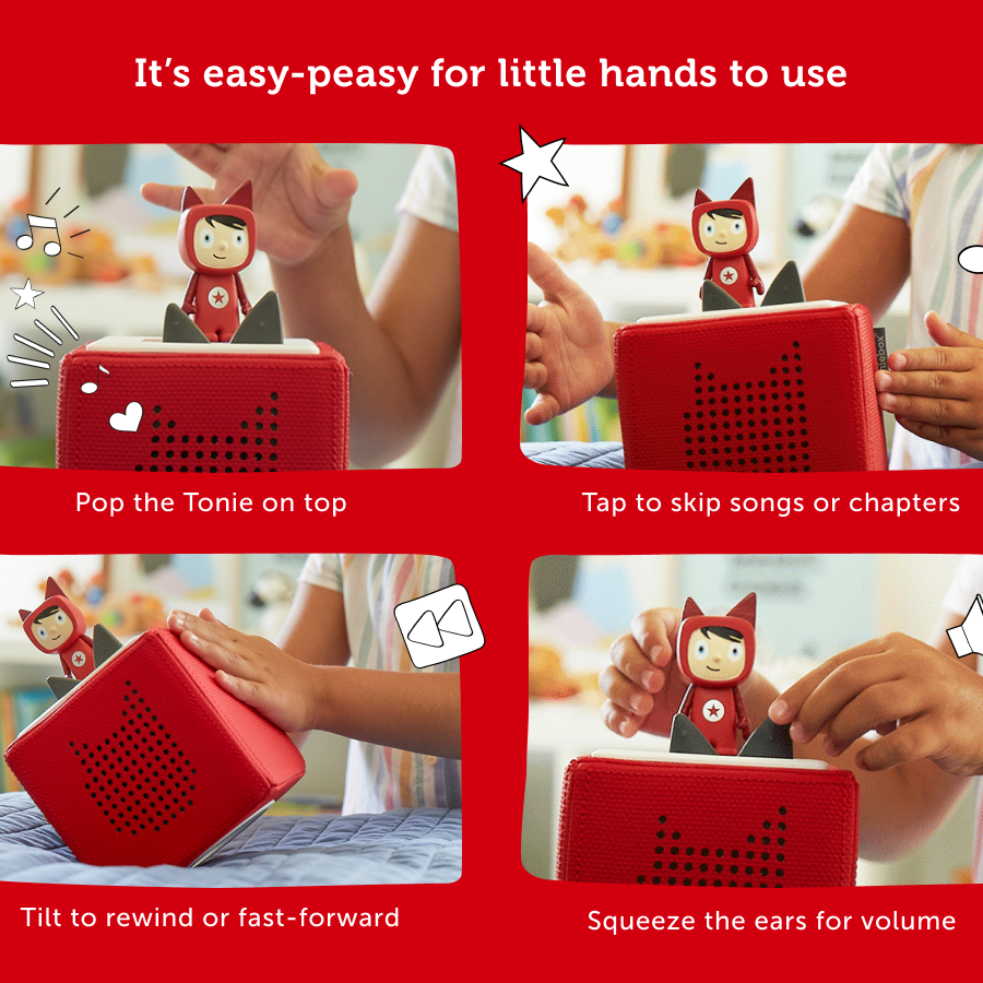 Tonies - Toniebox 1 صندوق مجموعة البداية الأحمر