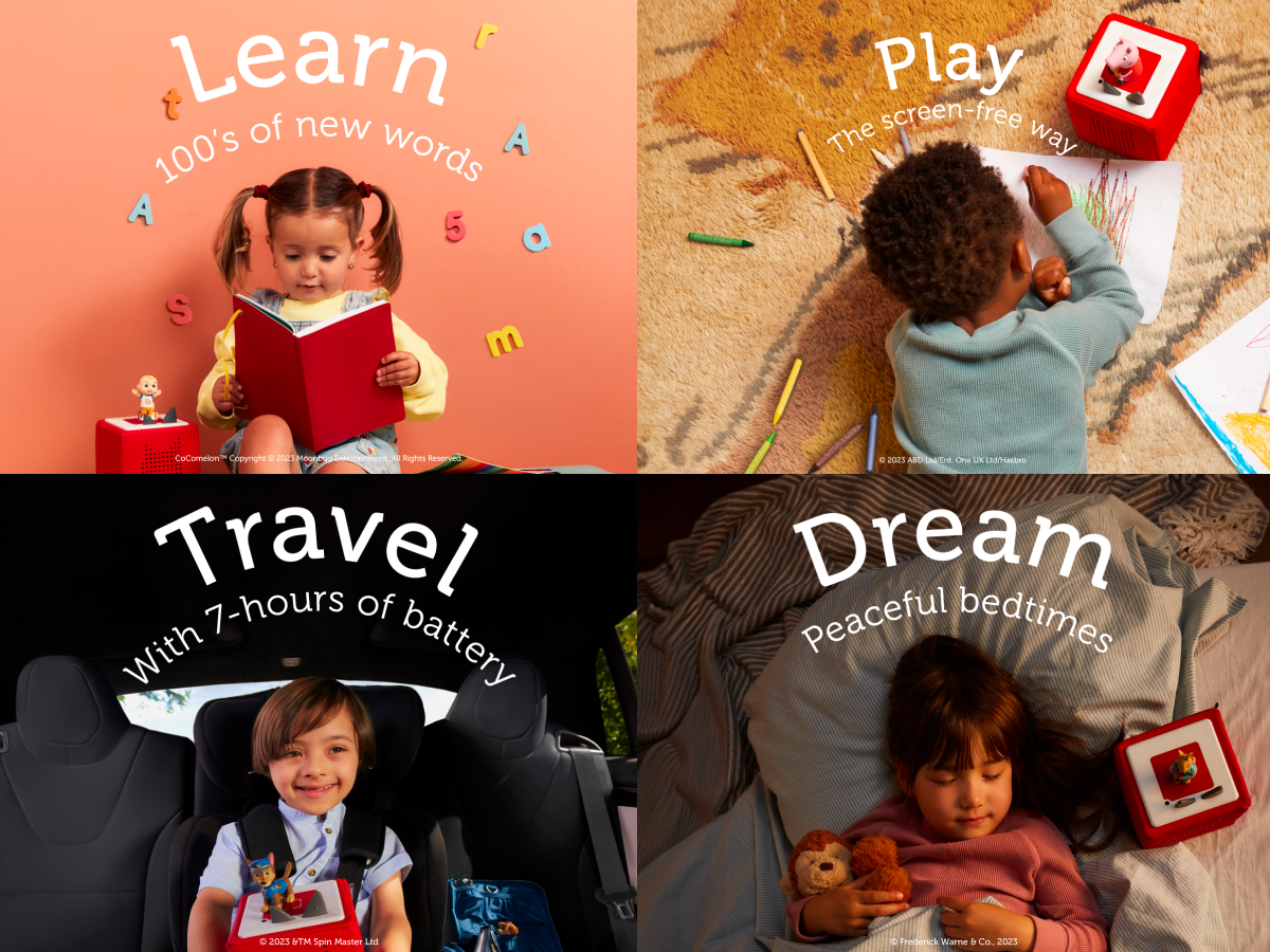 Tonies - Toniebox 1 صندوق مجموعة البداية الوردي