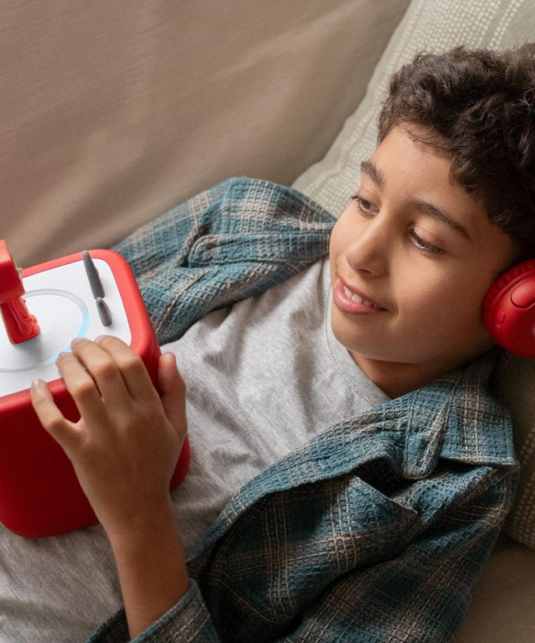 تونيز - تونيبكس 2 سماعة رأس للأطفال قابلة للطي بلوتوث حمراء