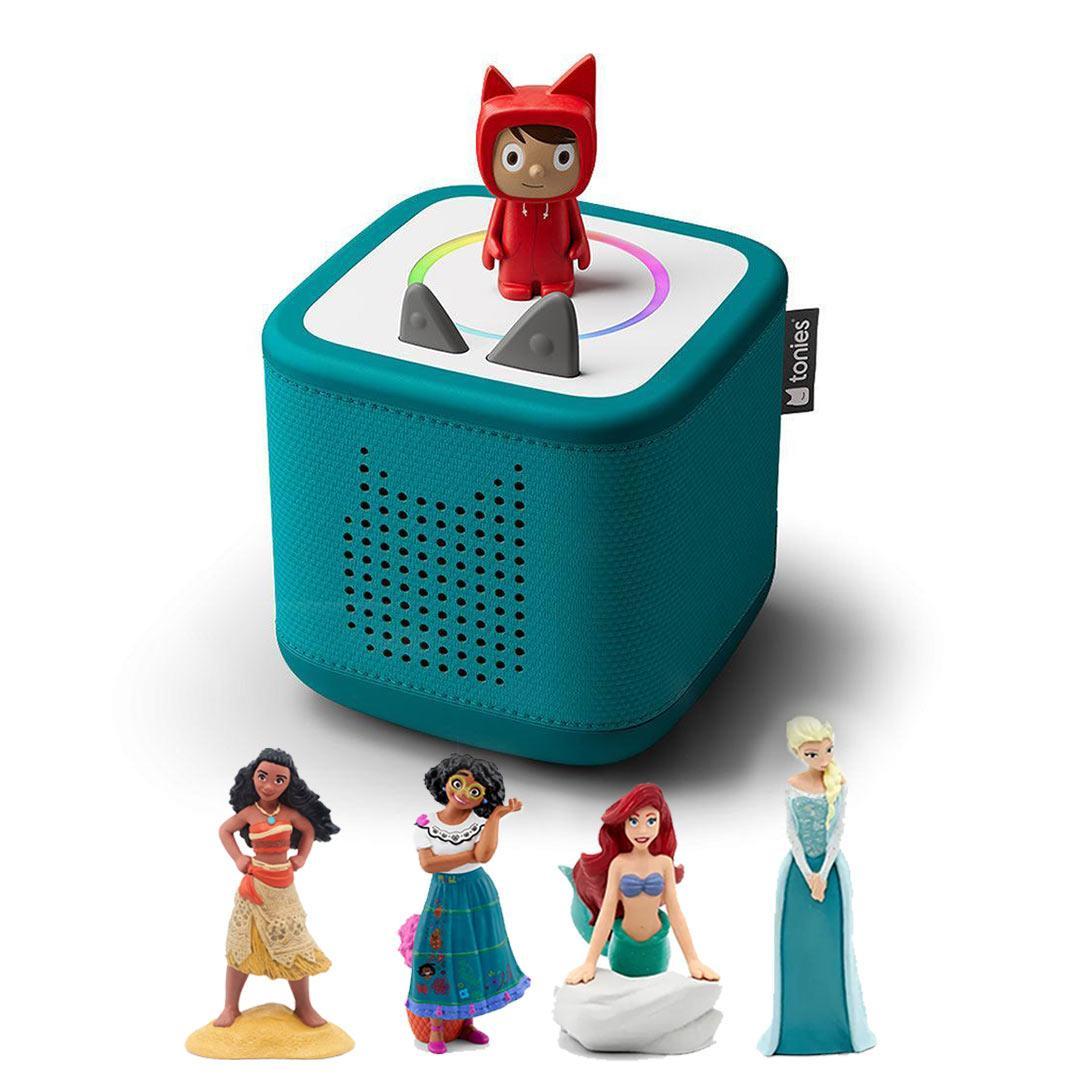Tonies Toniebox 2 Bundle - Disney Princess (5pc)-Audio Players-Teal- | Natural Baby Shower