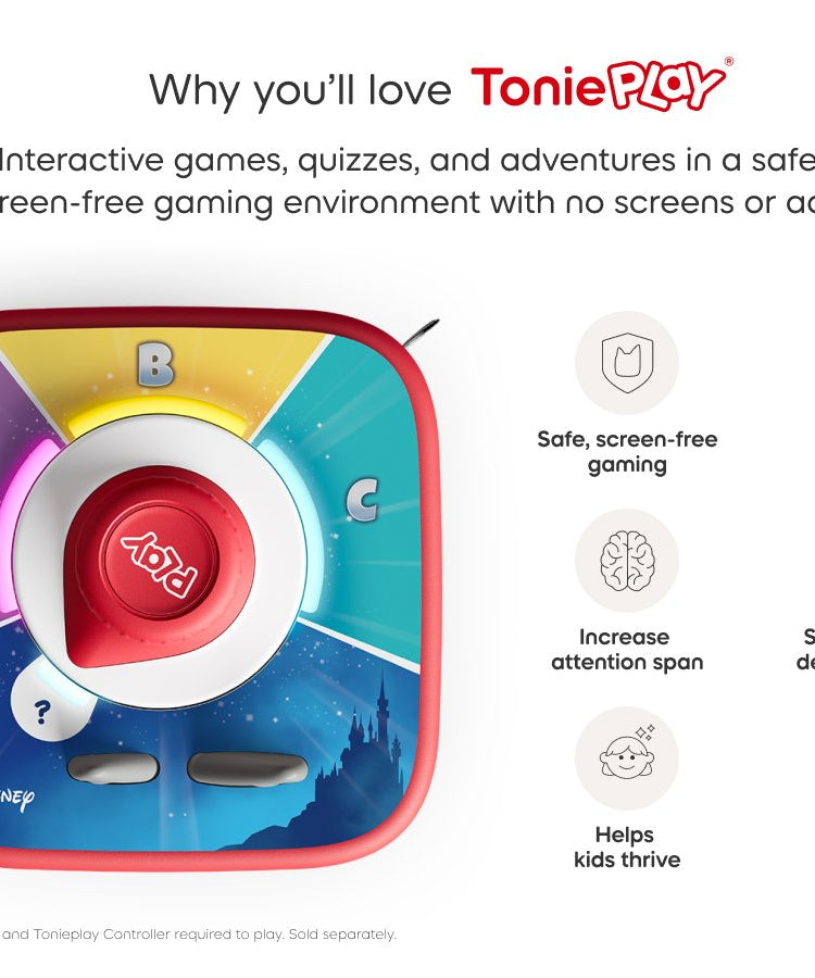 Tonies - Tonieplay ديزني مملكة مسابقة المعلومات لعبة Toniebox 2 باللغة الإنجليزية