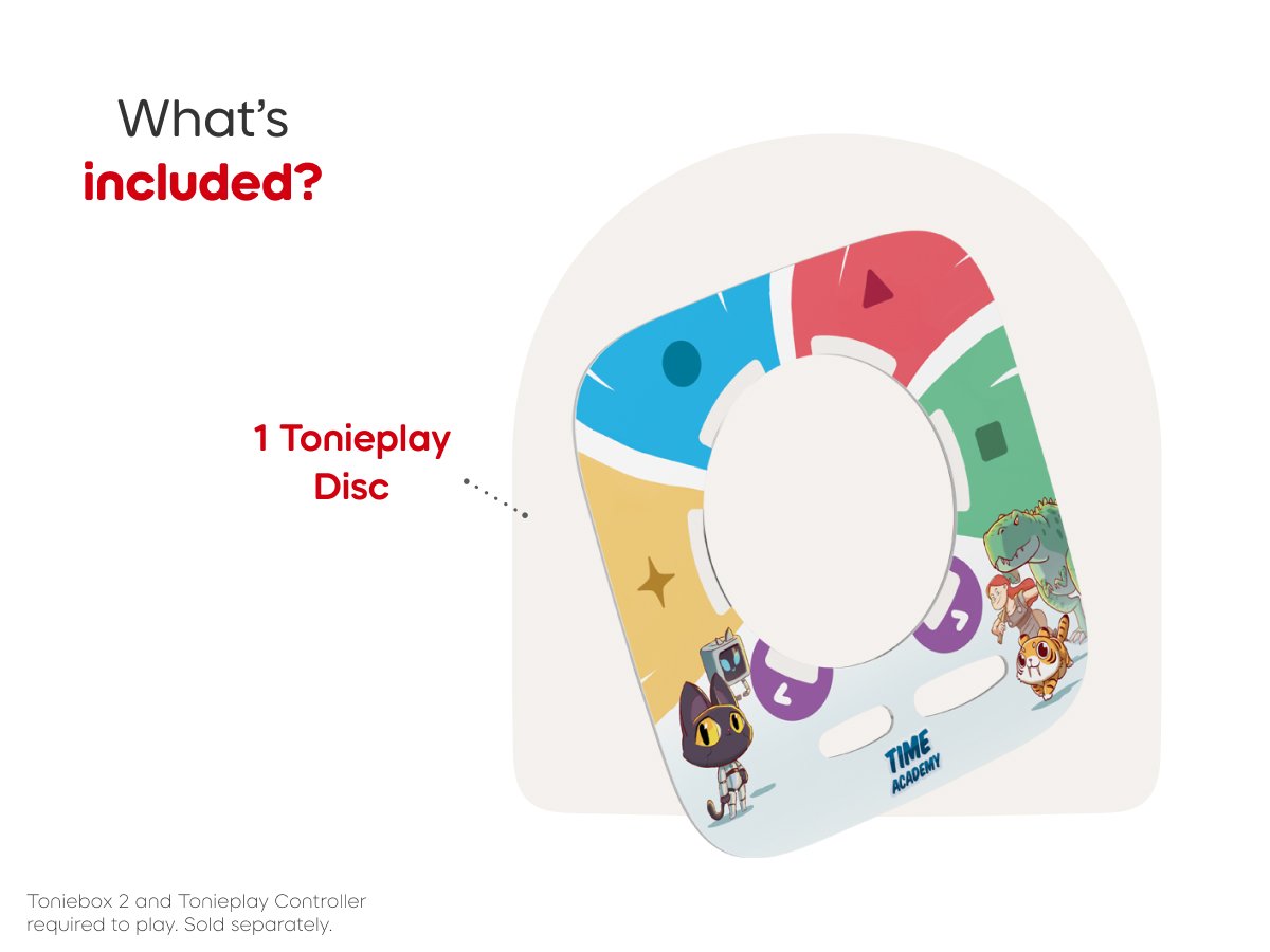 Tonies - Tonieplay أكاديمية الزمن لعبة Toniebox2 الإنجليزية