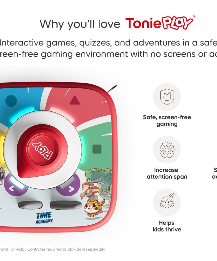 Tonies - Tonieplay أكاديمية الزمن لعبة Toniebox2 الإنجليزية