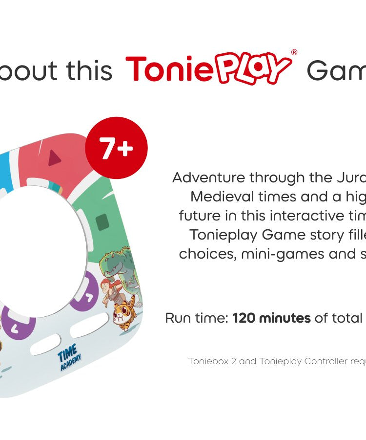 Tonies - Tonieplay أكاديمية الزمن لعبة Toniebox2 الإنجليزية