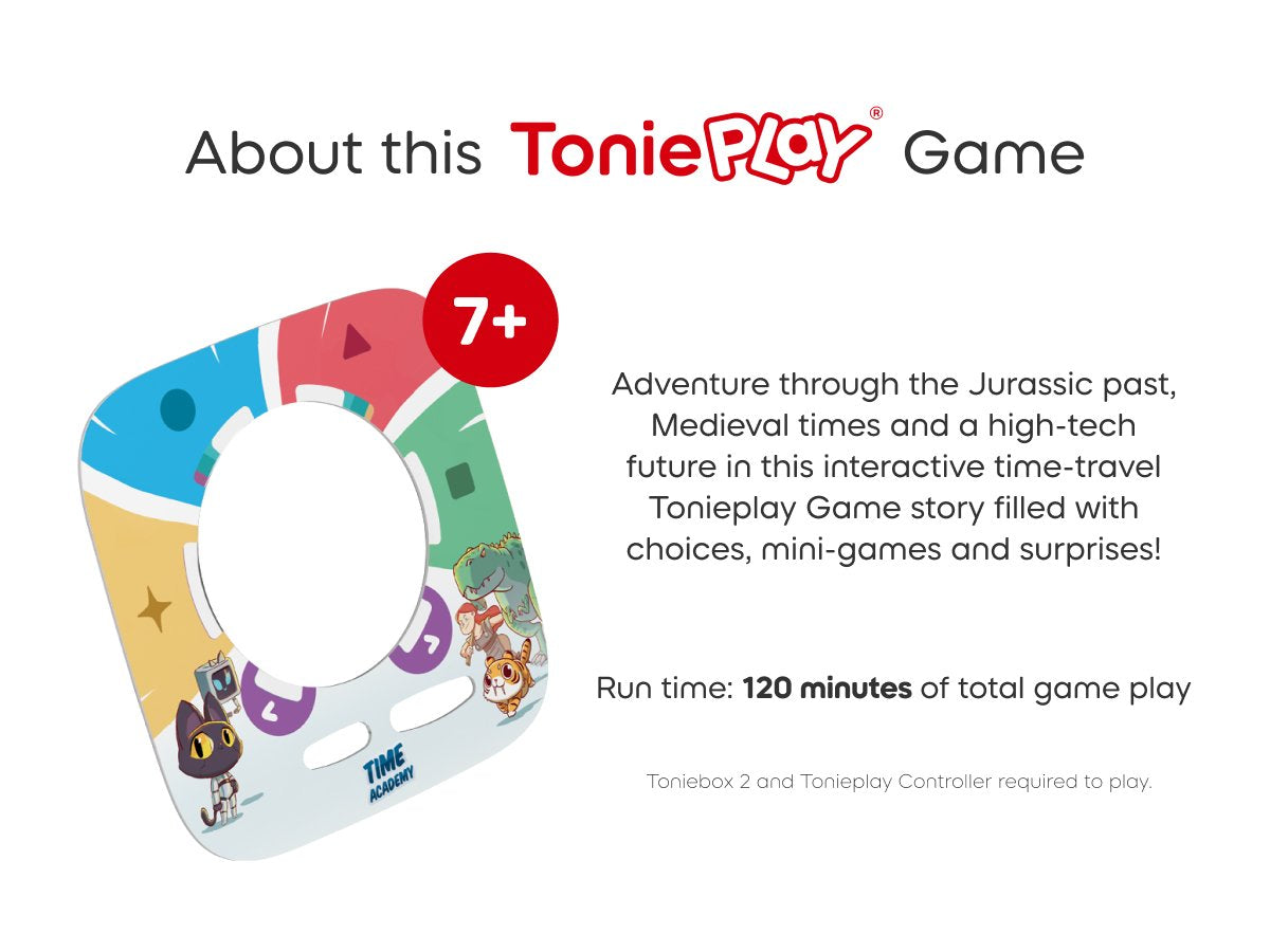Tonies - Tonieplay أكاديمية الزمن لعبة Toniebox2 الإنجليزية
