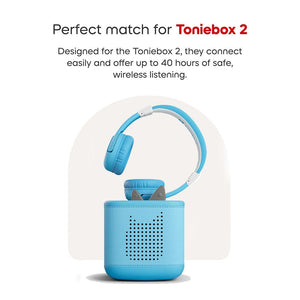 Tonies Toniebox 2 Bluetooth Headphones - Blue-Audio Player Accessories-Blue- | Natural Baby Shower