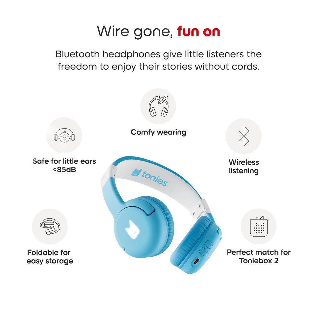 Tonies Toniebox 2 Bluetooth Headphones - Blue-Audio Player Accessories-Blue- | Natural Baby Shower