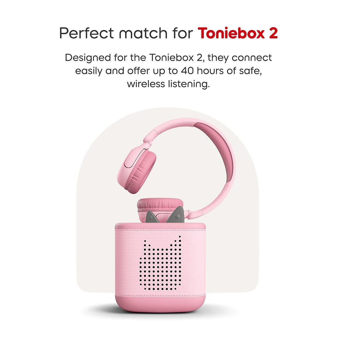 Tonies Toniebox 2 Bluetooth Headphones - Pink-Audio Player Accessories-Pink- | Natural Baby Shower