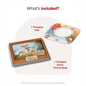 Tonies Disney Winnie The Pooh: Tigger's Mix-Up Fix-Up Tonieplay Game-Audio Player Cards + Characters- | Natural Baby Shower