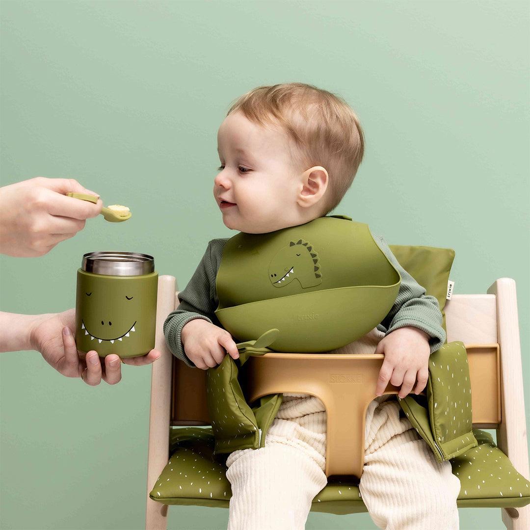 Trixie Silicone Bibs 2 Pack - Mr. Dino-Bibs-Mr. Dino- | Natural Baby Shower