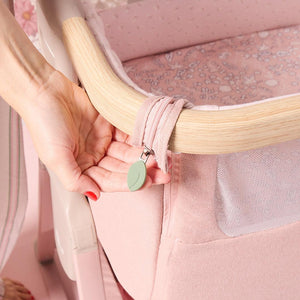 Tutti Bambini Cozee Air 2 Bedside Crib - Drifted Oak / Blush-Cribs-Drifted Oak / Blush- | Natural Baby Shower