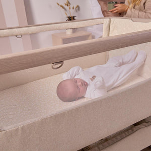 Tutti Bambini Cozee Air 2 Bedside Crib - Soft Walnut / Cocoa-Cribs-Soft Walnut / Cocoa- | Natural Baby Shower