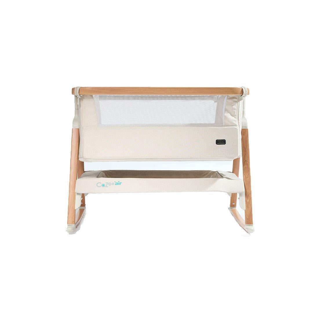 Tutti Bambini CoZee Air Bedside Crib - Scandinavian Walnut/Ecru-Bedside Cribs-Scandinavian Walnut/Ecru-Crib | Natural Baby Shower