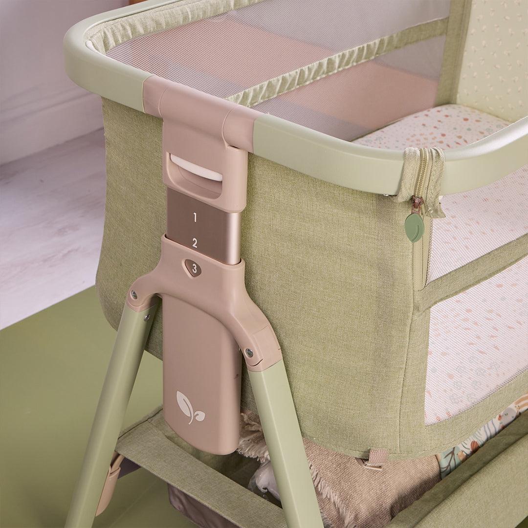 Tutti Bambini Cozee Zen Bedside Crib - Eucalyptus-Cribs-Eucalyptus- | Natural Baby Shower
