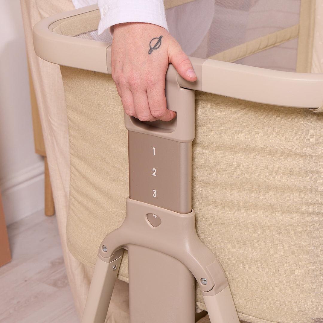 Tutti Bambini Cozee Zen Bedside Crib - Sand-Cribs-Sand- | Natural Baby Shower