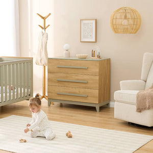 Tutti Bambini Hallee Chest Changer - Sage/Golden Oak-Changing Units-Sage/Golden Oak- | Natural Baby Shower