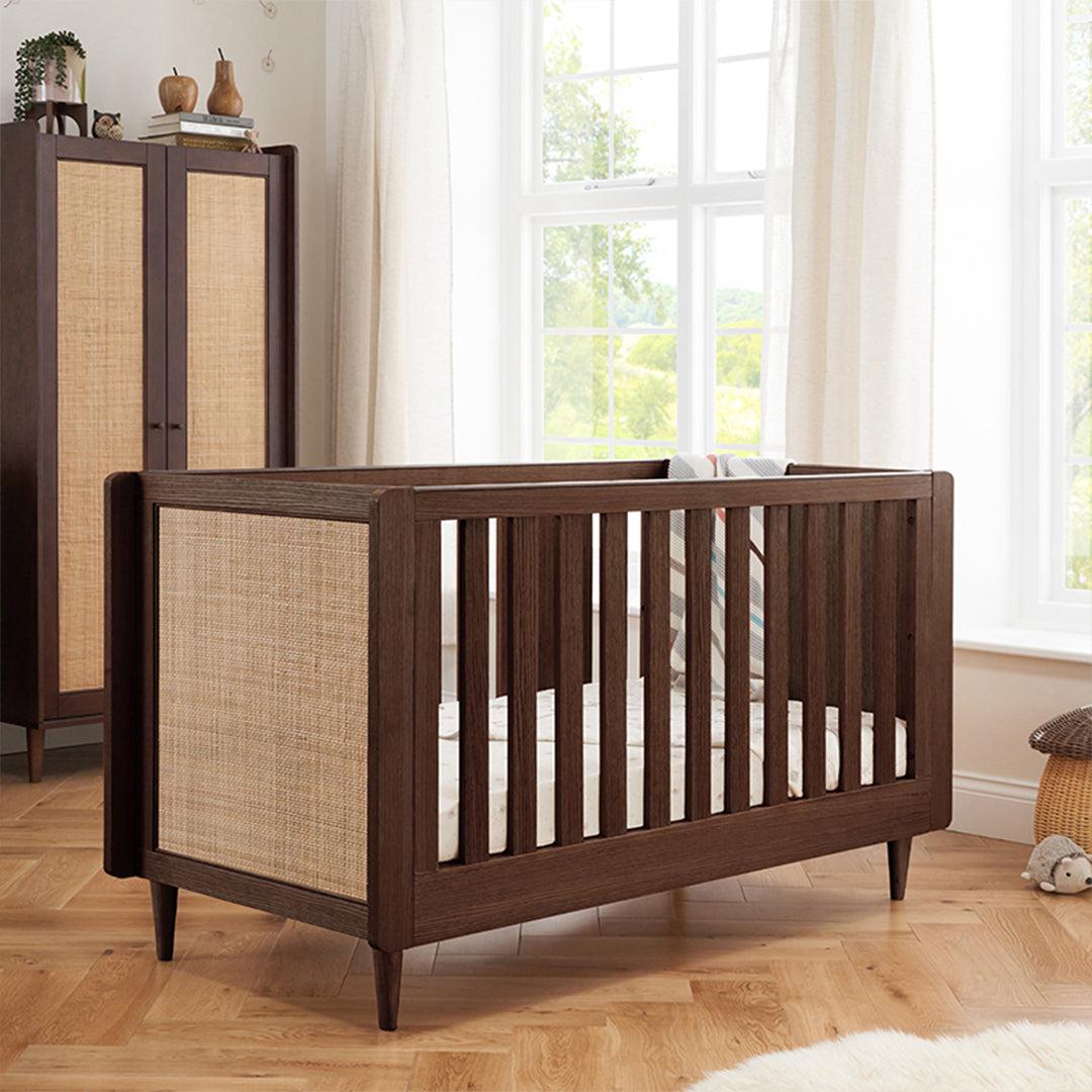 Tutti Bambini Japandi 3 Piece Room Set - Warm Walnut-Nursery Sets-Warm Walnut-No Mattress | Natural Baby Shower