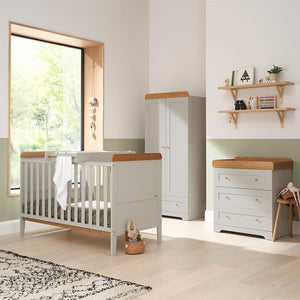 Tutti Bambini Rio 3pc Room Set - Dove Grey/Honey Oak-Nursery Sets-Dove Grey/Honey Oak- | Natural Baby Shower