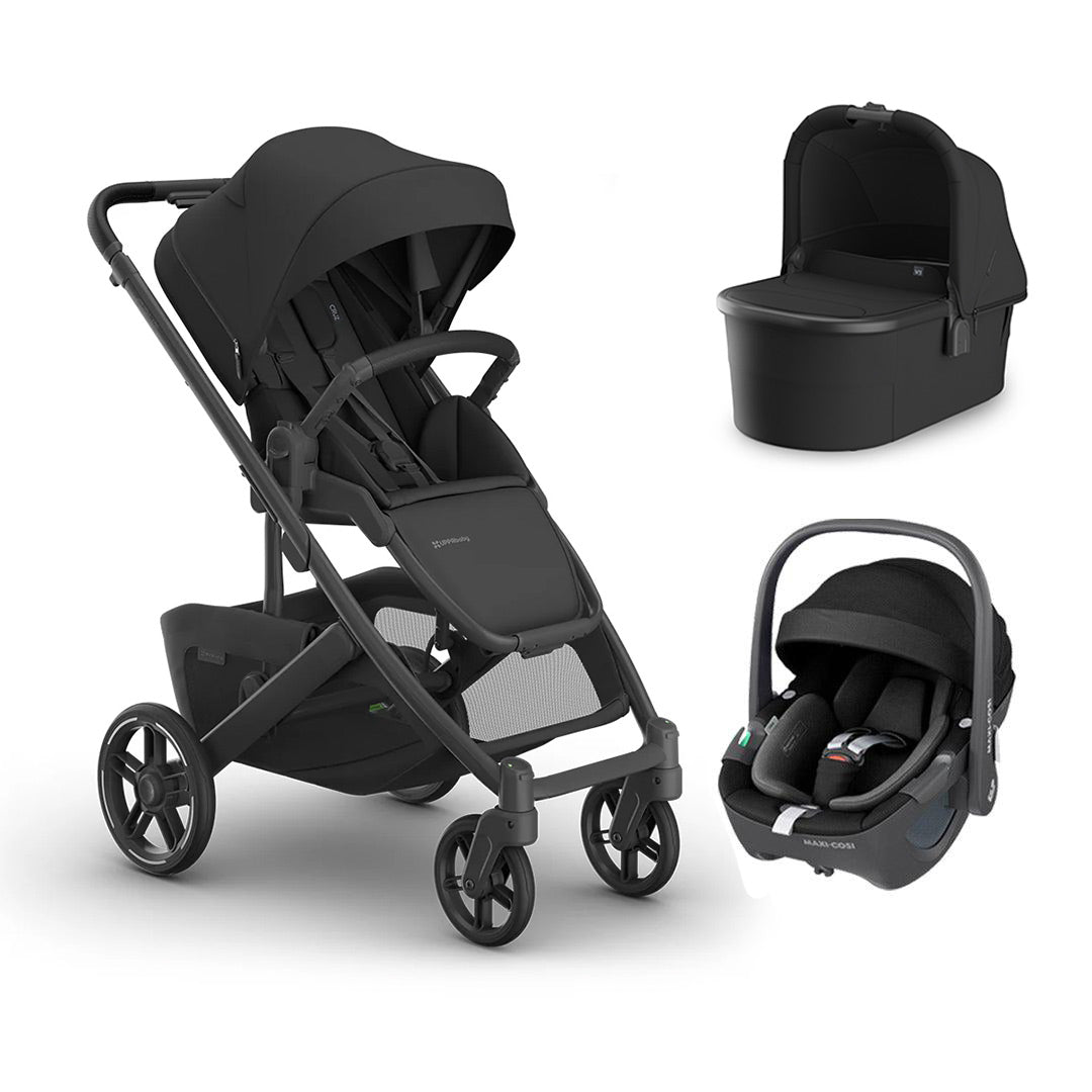 UPPAbaby CRUZ V3 + Pebble 360 Travel System-Travel Systems-Jake-With Bassinet | Natural Baby Shower