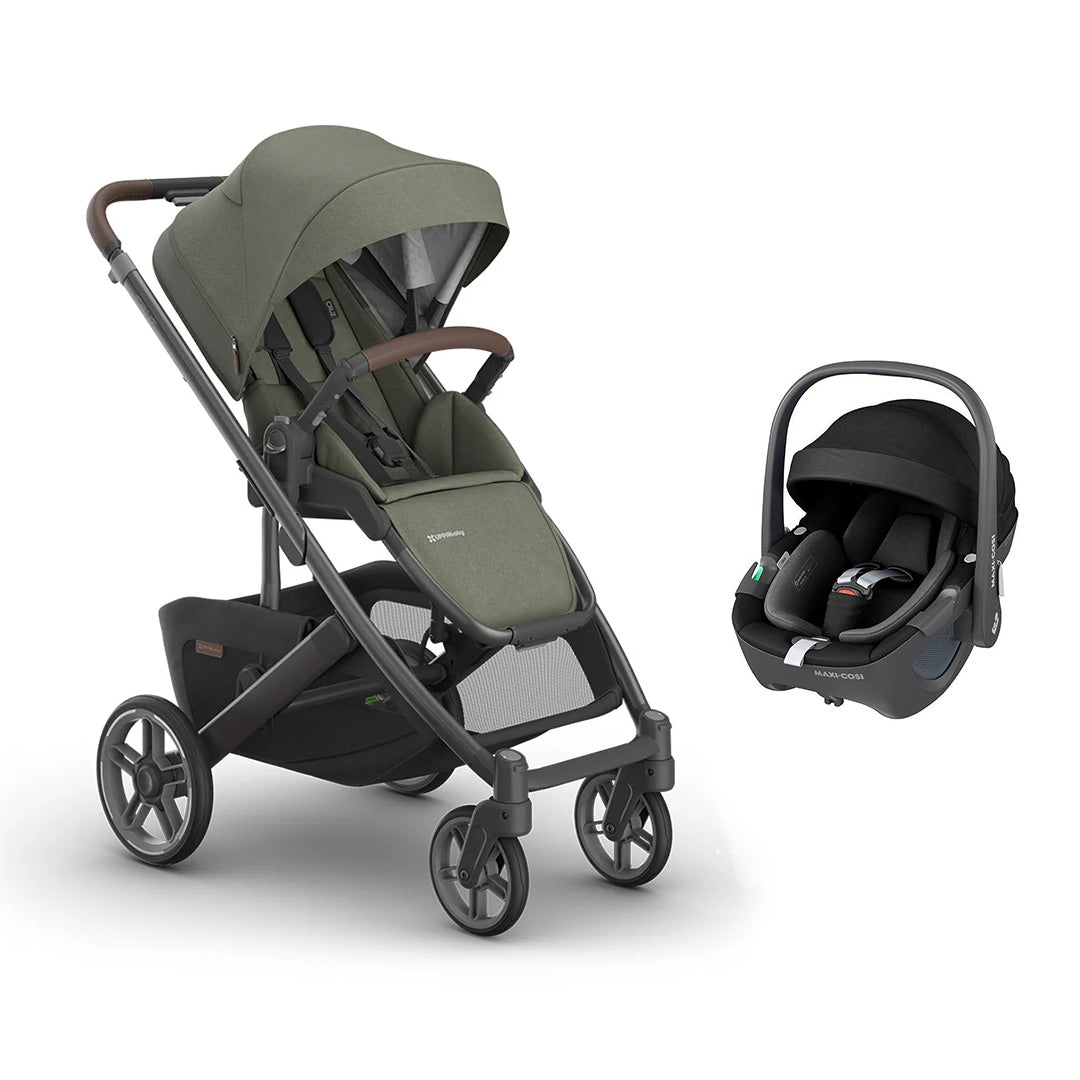 UPPAbaby CRUZ V3 + Pebble 360 Travel System-Travel Systems-Evelyn-Without Bassinet | Natural Baby Shower