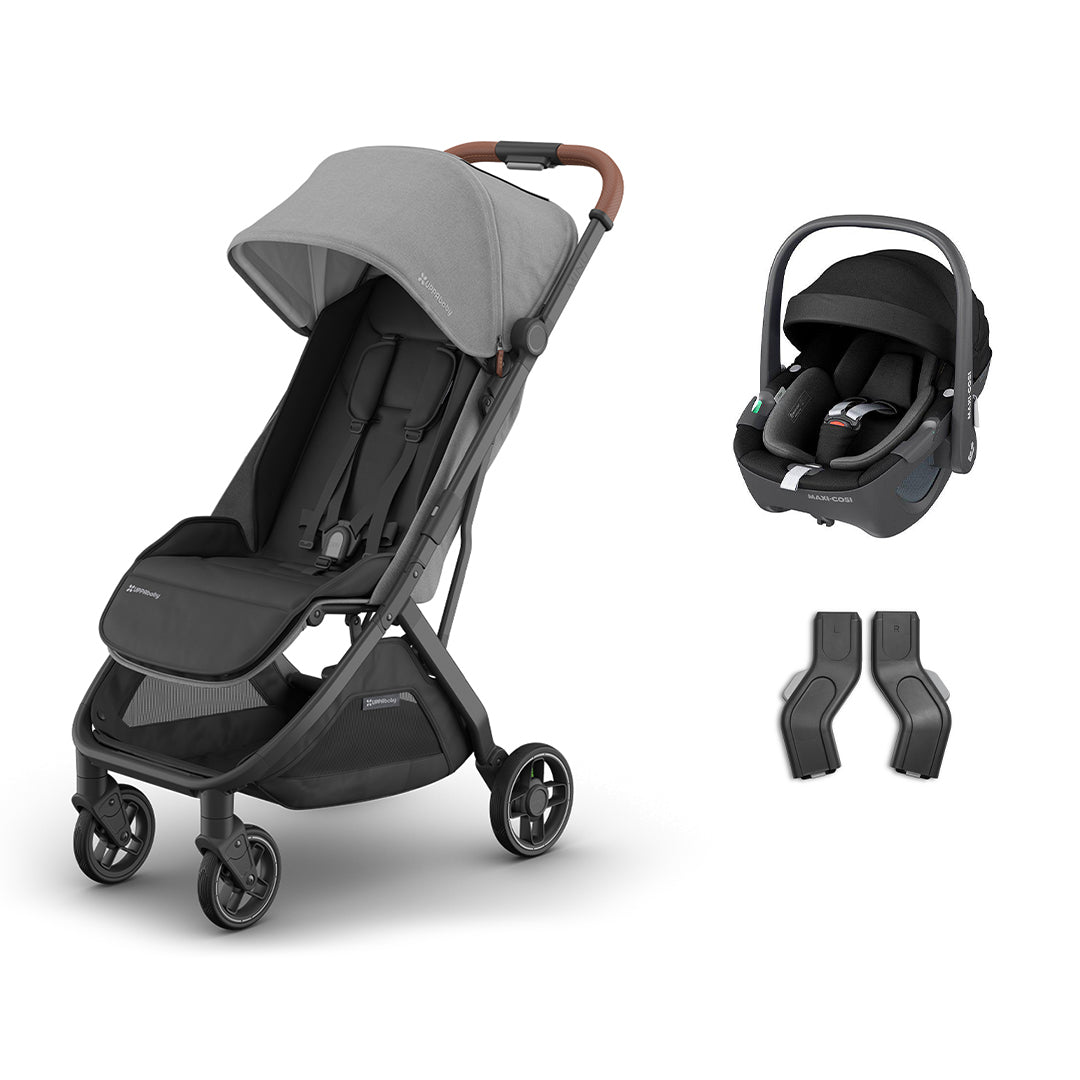 UPPAbaby MINU V3 Maxi-Cosi Travel System-Travel Systems-Greyson-Pebble 360 | Natural Baby Shower