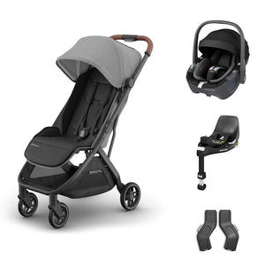 UPPAbaby MINU V3 Maxi-Cosi Travel System-Travel Systems-Greyson-Pebble 360 | Natural Baby Shower