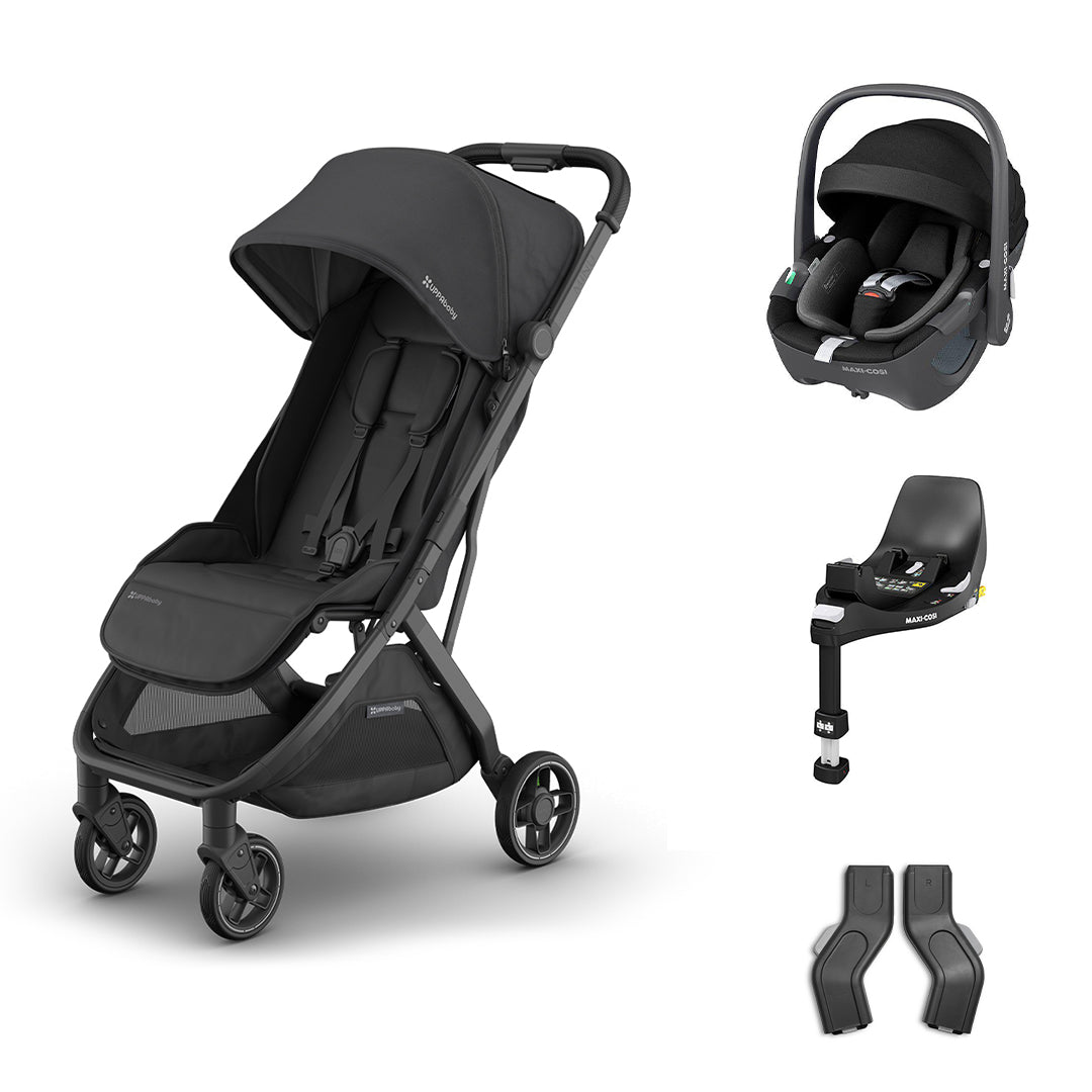 UPPAbaby MINU V3 Maxi-Cosi Travel System-Travel Systems-Jake-Pebble 360 | Natural Baby Shower