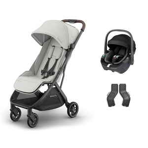 UPPAbaby MINU V3 Maxi-Cosi Travel System-Travel Systems-Savannah-Pebble 360 | Natural Baby Shower