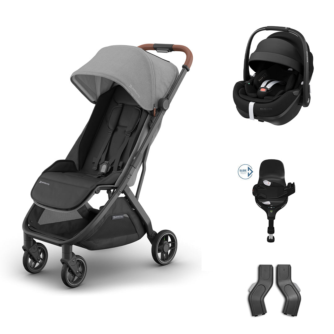 UPPAbaby MINU V3 Maxi-Cosi Travel System-Travel Systems-Greyson-Pebble 360 Pro 2 | Natural Baby Shower
